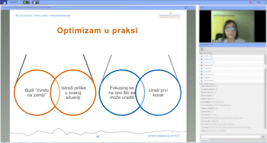 Održan webinar „Upravljanje stresom i vremenom“