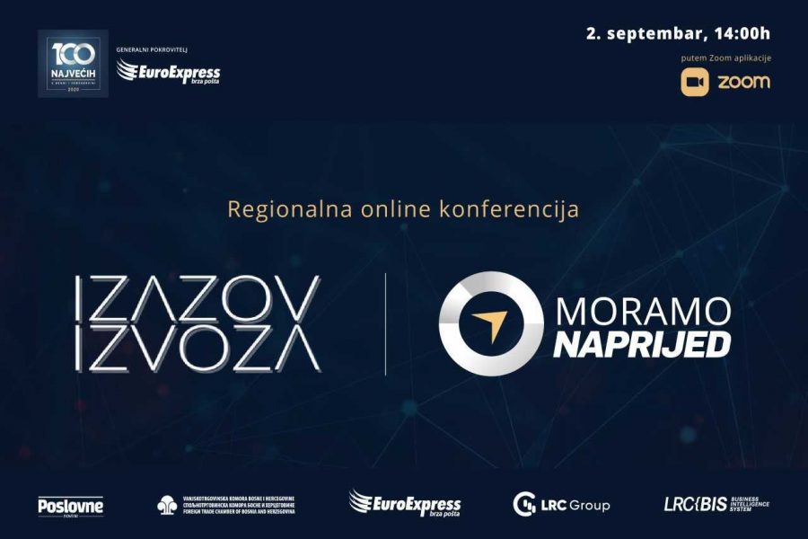 Poziv: Regionalna online konferencija “Izazov izvoza- Moramo naprijed”
