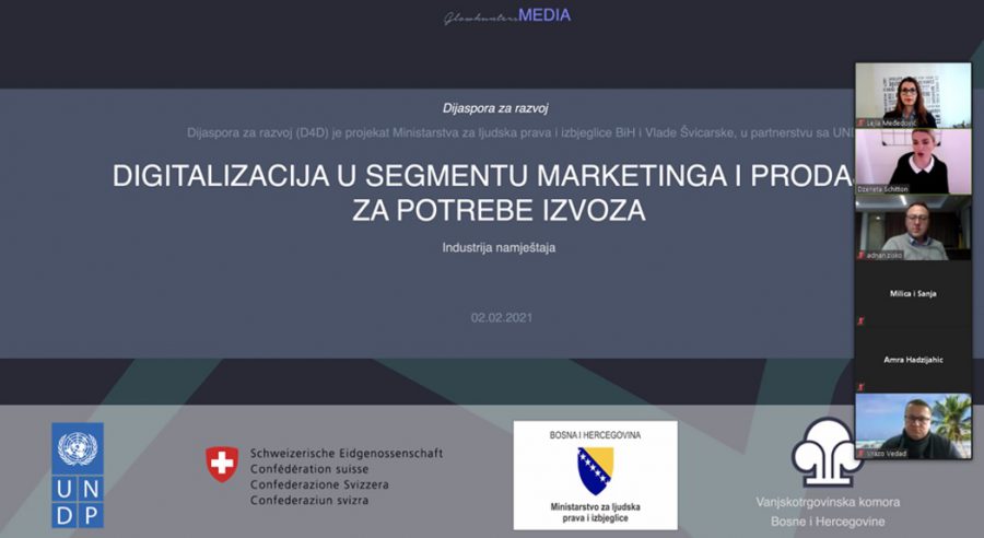 Završen projekat “FurniDigit” – Razvoj digitalne promocije kompanija iz sektora namještaja BiH na međunarodnom tržištu uz podršku bh. dijaspore