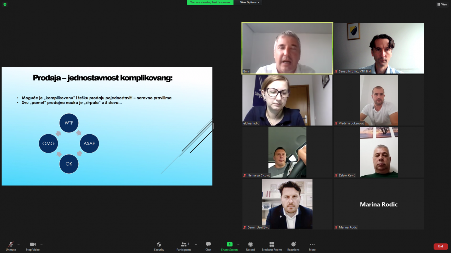 Uspješno realiziran webinar “Prodaja i prodajne vještine-jednostavni recepti svjetskih korporacija“