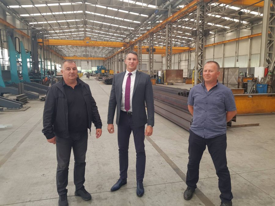 Predstavnici Komore u posjeti firmi Metaling doo Jajce