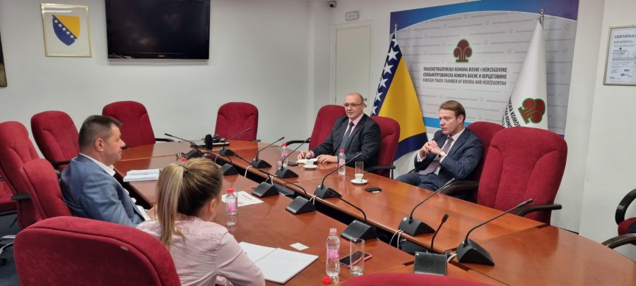Održan sastanak sa predsjednikom Upravnog odbora bosanskohercegovačko-britanske Privredne komore