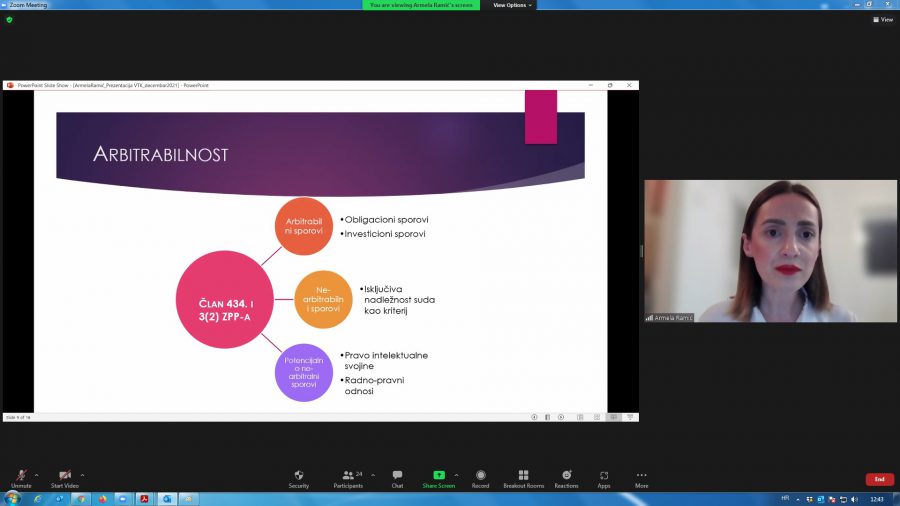 Uspješno organiziran drugi ciklus „Škole za arbitražno rješavanje sporova“
