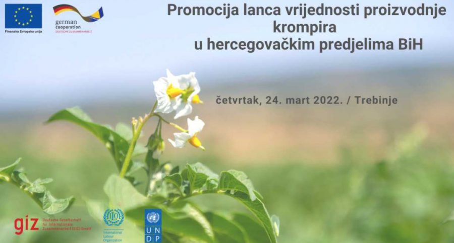 Poziv na seminar “Promocija lanca vrijednosti proizvodnje krompira u hercegovačkim predjelima u BiH”