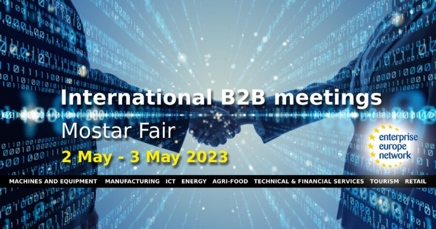 Poziv na B2B događaje u okviru Međunarodnog sajma gospodarstva 2023, Mostar