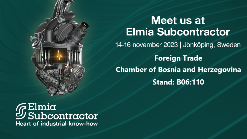 Bosnia and Herzegovina companies at ELMIA Subcontractor 2023, 14-16.11.2023., Jonkoping Sweden