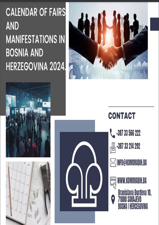 Calendar of fairs and manifestations in Bosnia and Herzegovina 2022.