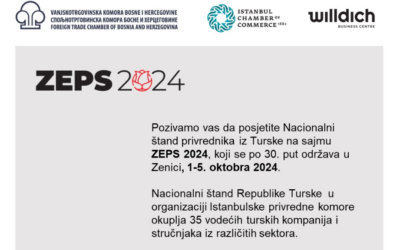 Poziv za poslovne susrete s turskim privrednicima u okviru sajma ZEPS 2024