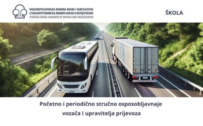 Poziv na početno i periodično stručno osposobljavanje vozača u međunarodnom cestovnom prijevozu – maj 2025.