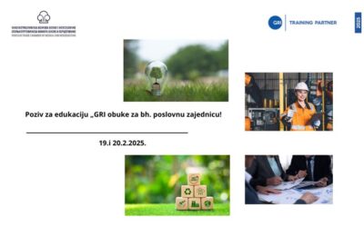 Poziv za edukaciju „GRI obuke za bh.poslovnu zajednicu!“