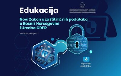 Poziv na radionicu „Novi Zakon o zaštiti ličnih podataka u Bosni i Hercegovini i Uredba GDPR“