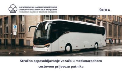 Poziv na stručno osposobljavanje vozača u međunarodnom cestovnom prijevozu putnika – oktobar 2025.