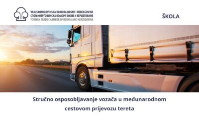 Poziv na stručno osposobljavanje vozača u međunarodnom cestovnom prijevozu tereta – novembar i decembar 2025.