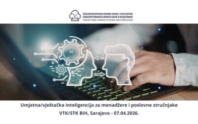 Poziv na edukaciju „Umjetna/vještačka inteligencija za menadžere i poslovne stručnjake – prvi AI Master Class u BiH“