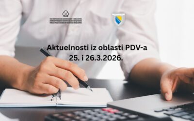 Poziv na dvodnevnu edukaciju „Aktuelnosti iz oblasti PDV-a“