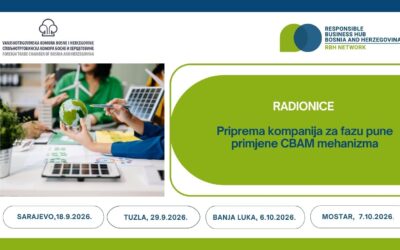Poziv za edukacije o primjeni CBAM-a u Sarajevu, Tuzli, Mostaru i Banjoj Luci