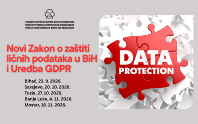 Poziva na edukaciju „Novi Zakon o zaštiti ličnih podataka u BiH i Uredba GDPR“