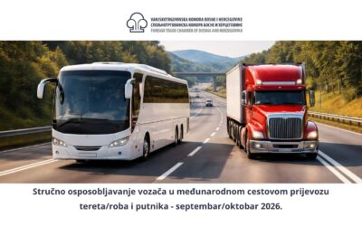Poziv na stručno osposobljavanje vozača – Lukavac, septembar/oktobar 2026. godine